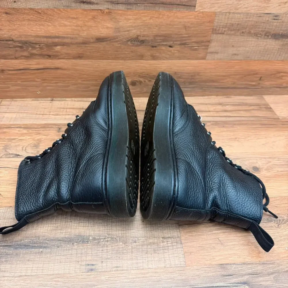 Dr Martens Womens Size 9 Black Leather Combat Boots UK 7 Lace Up 8 Eye Docs